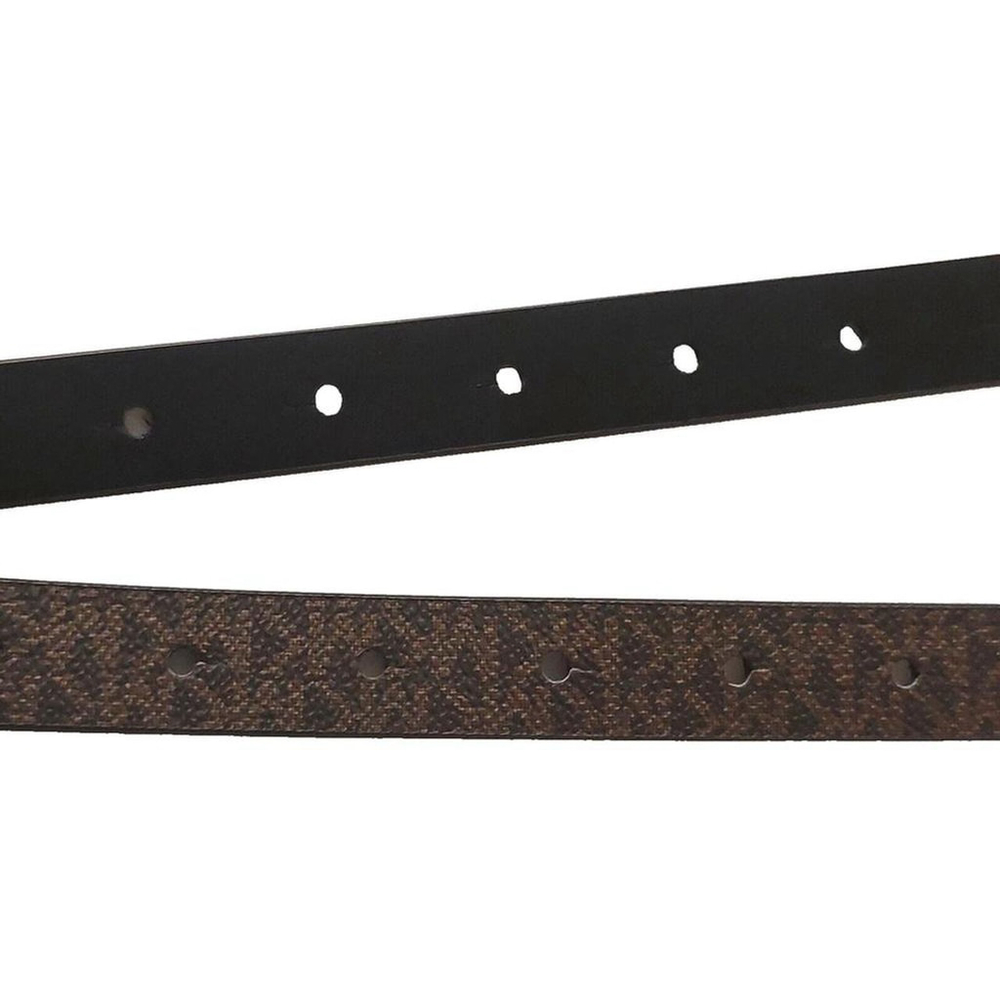 Michael Kors MK Brown Monogram Belt Size Medium - Picture 8 of 8